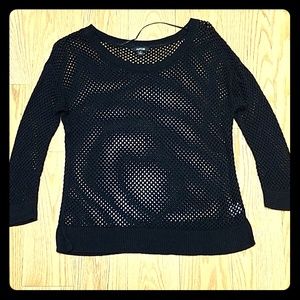 Black see-through sweater